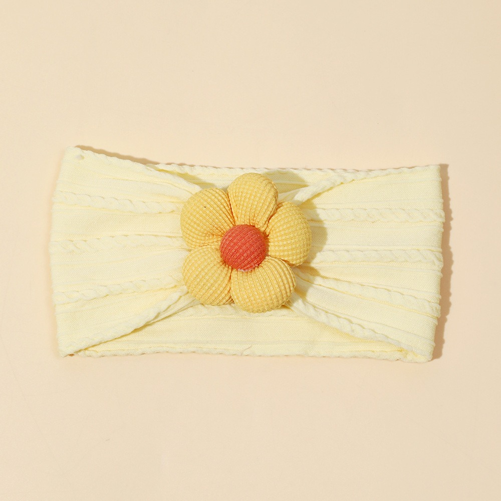 Baby Wrap Stretchy - Cute Flower Infant Wide Headband Soft