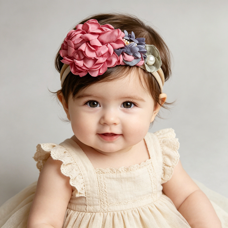 Baby Wrap Stretchy - Nylon Headbands for Newborn Baby Girls