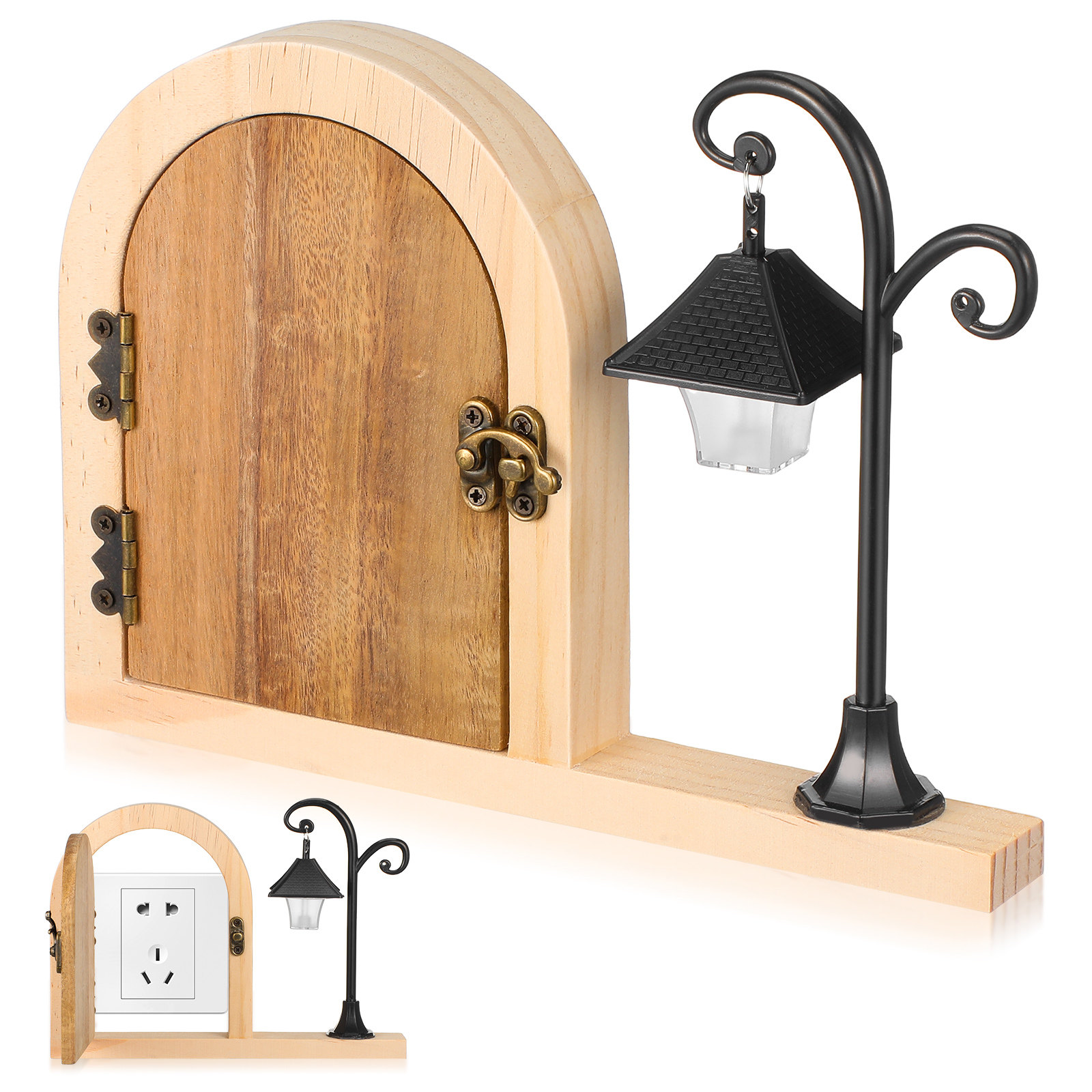 Outlet Cover Childproof - Wooden Fairy Door Outlet Cover Babyproof