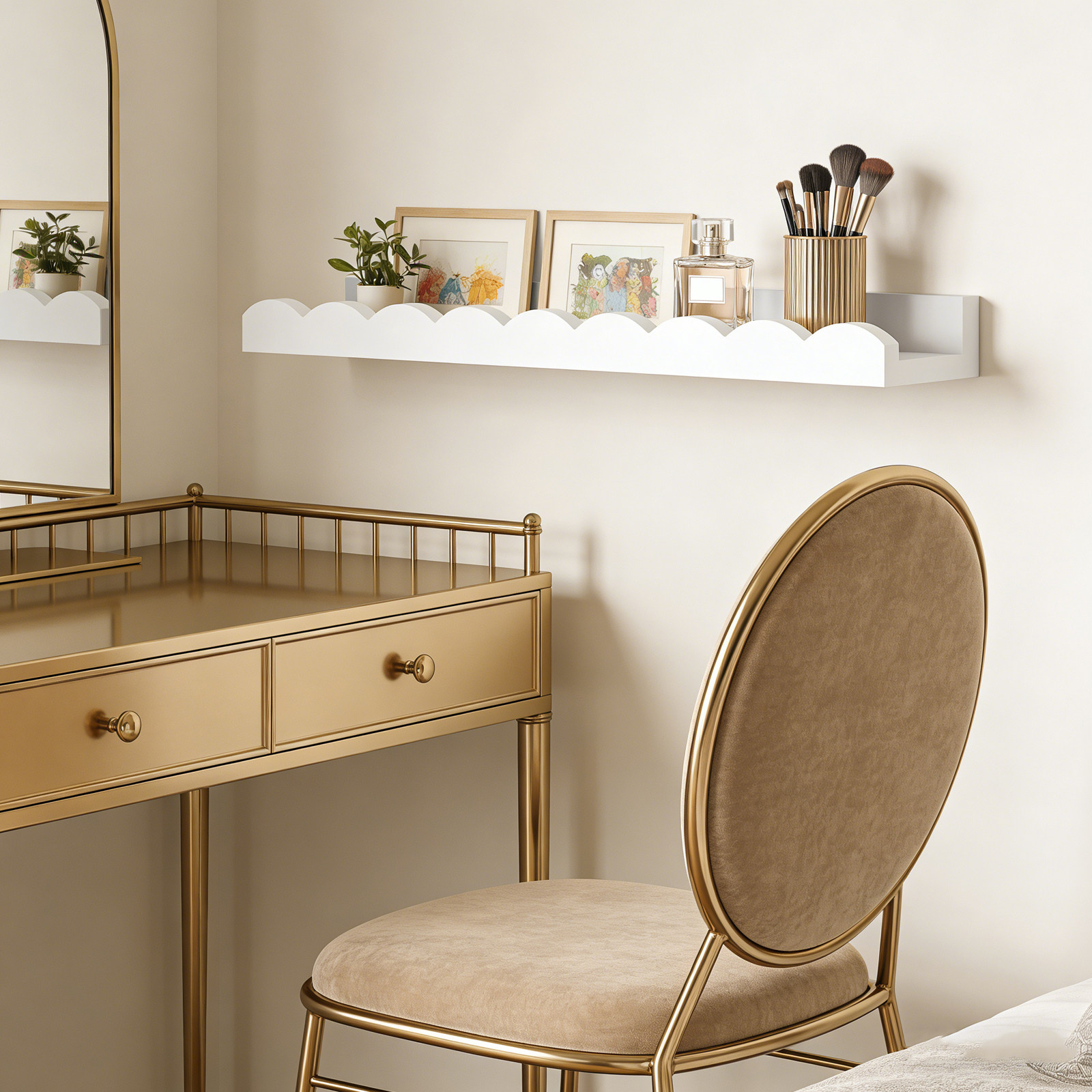 2Pcs Natural Solid Wood Nurser - Baby Nursery Floating Shelves review and price