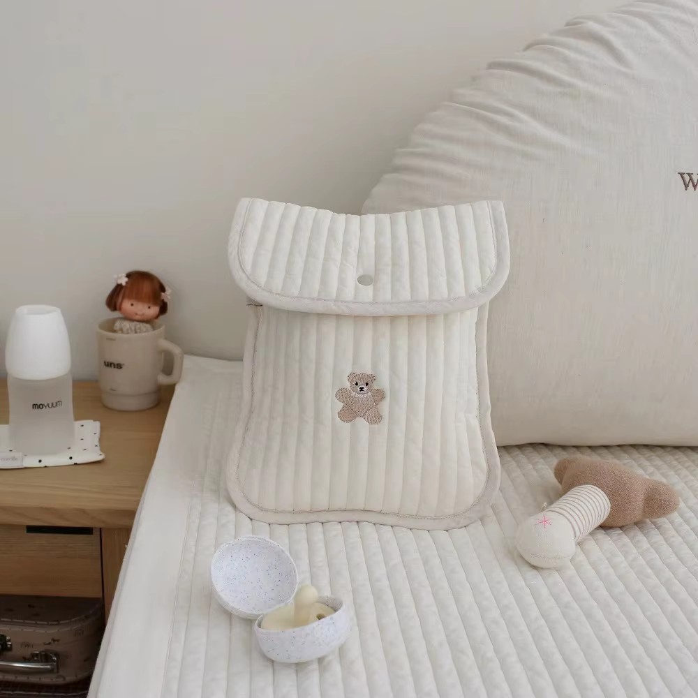 Bear Embroidery Cotton Mommy B - Baby Nursery Organization Ideas review and price