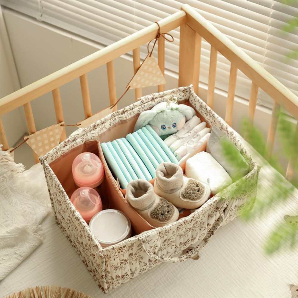 Floral Nursery Storage Basket  - Baby Nursery Essentials review and price