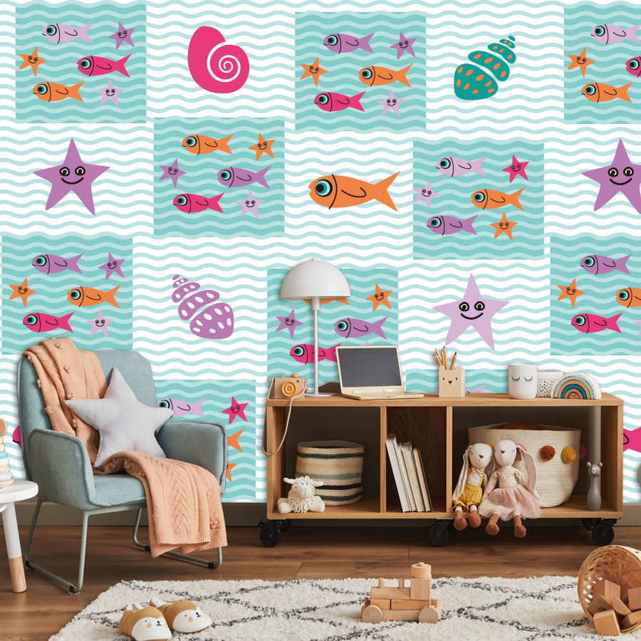 Cartoon Peel and Stick Photo W - Baby Nursery Peel And Stick Wallpaper review and price