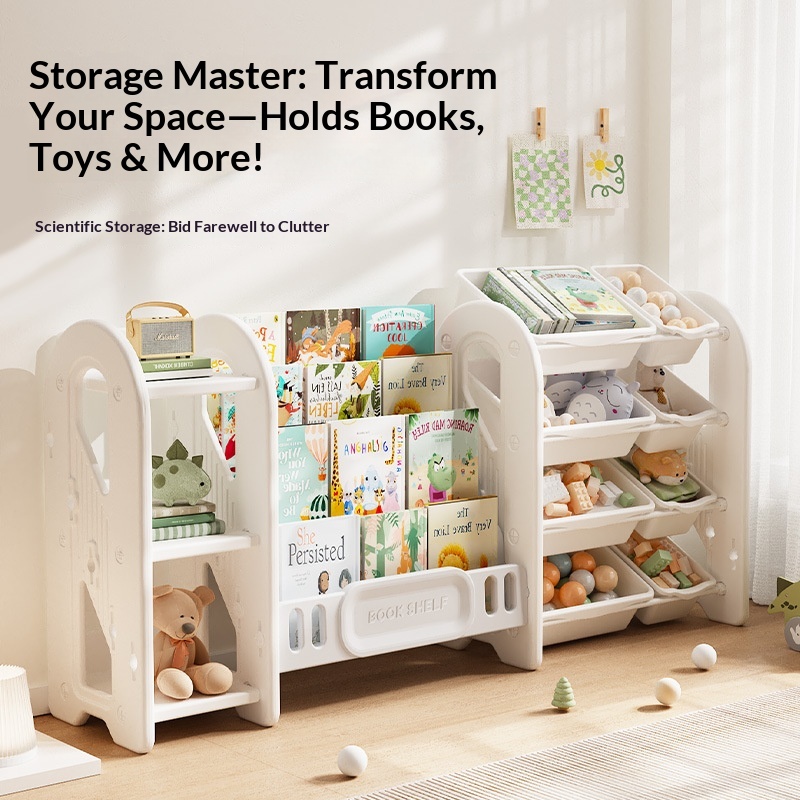 Kids Toy Storage Rack Organize - Baby Nursery Bookshelf review and price