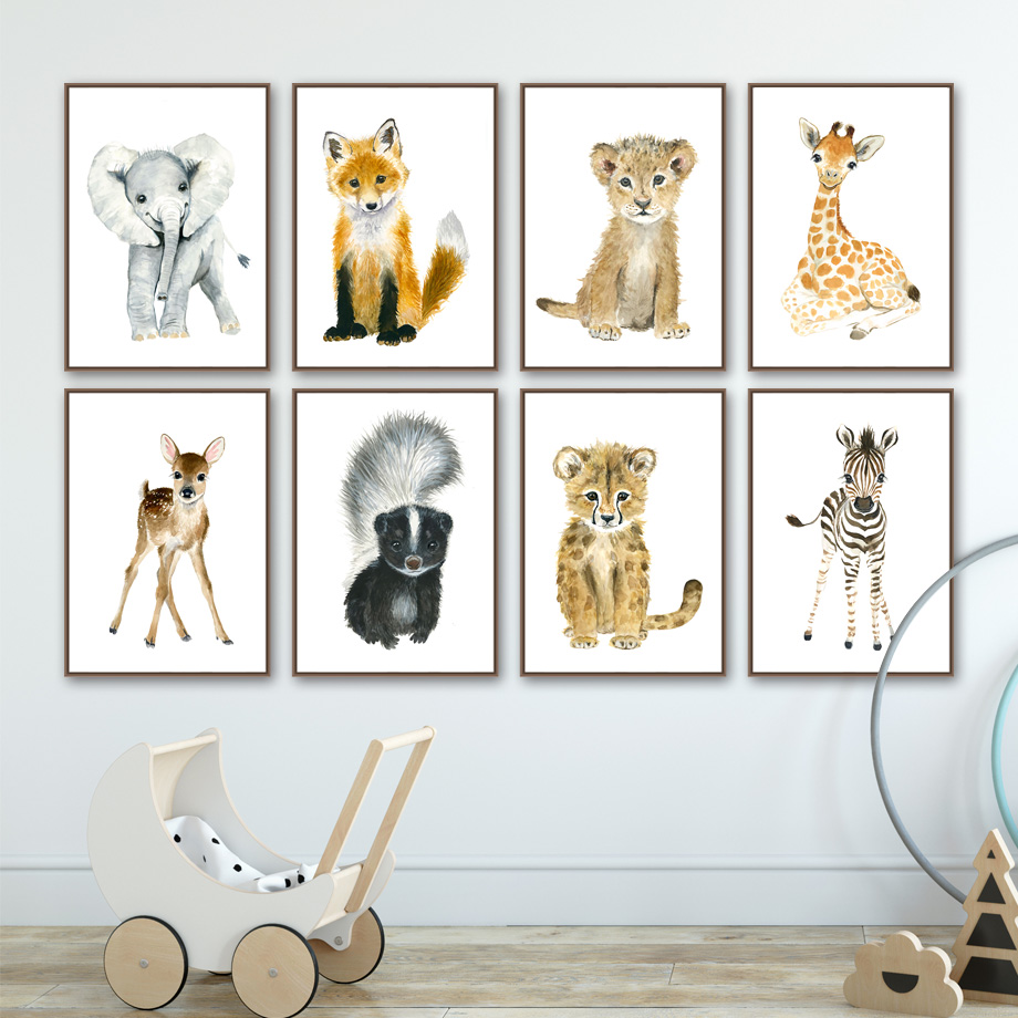 Elephant Fox Zebra Giraffe Leo - Baby Zebra Nursery review and price