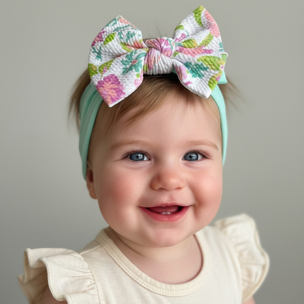 Children's Printed Large Bow N - Baby Wrap Stretchy review and price