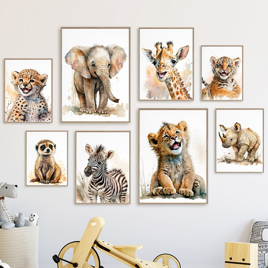 Elephant Giraffe Lion Tiger Ze - Baby Zebra Nursery review and price