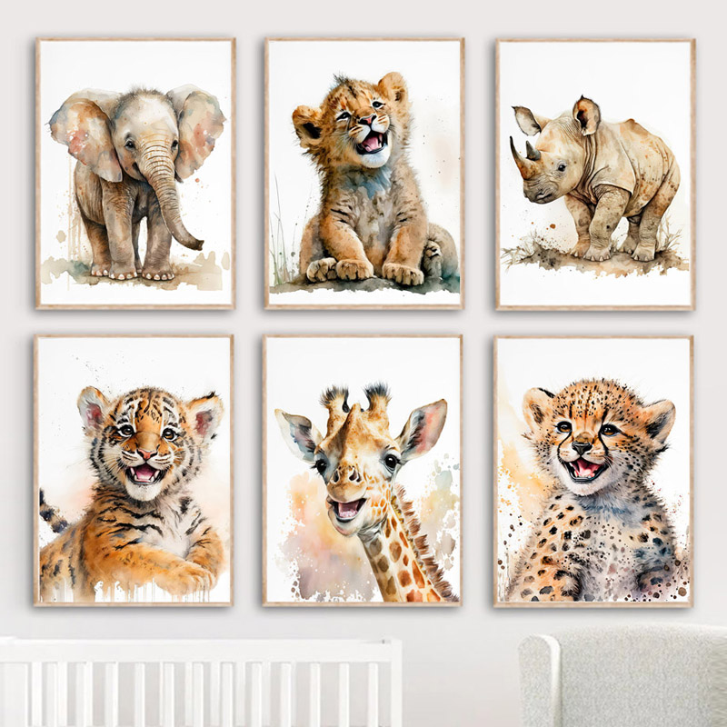 Elephant Giraffe Lion Tiger Ze - Baby Zebra Nursery review and price