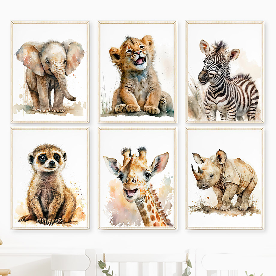 Elephant Giraffe Lion Tiger Ze - Baby Zebra Nursery review and price