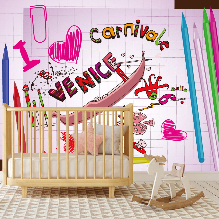 Cartoon Easy to Apply Peel and - Baby Nursery Peel And Stick Wallpaper review and price
