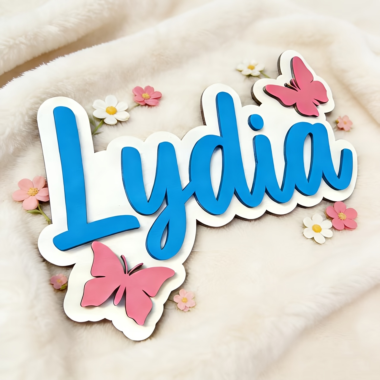 Personalized Blue & Pink Butte - Baby Nursery Toy review and price