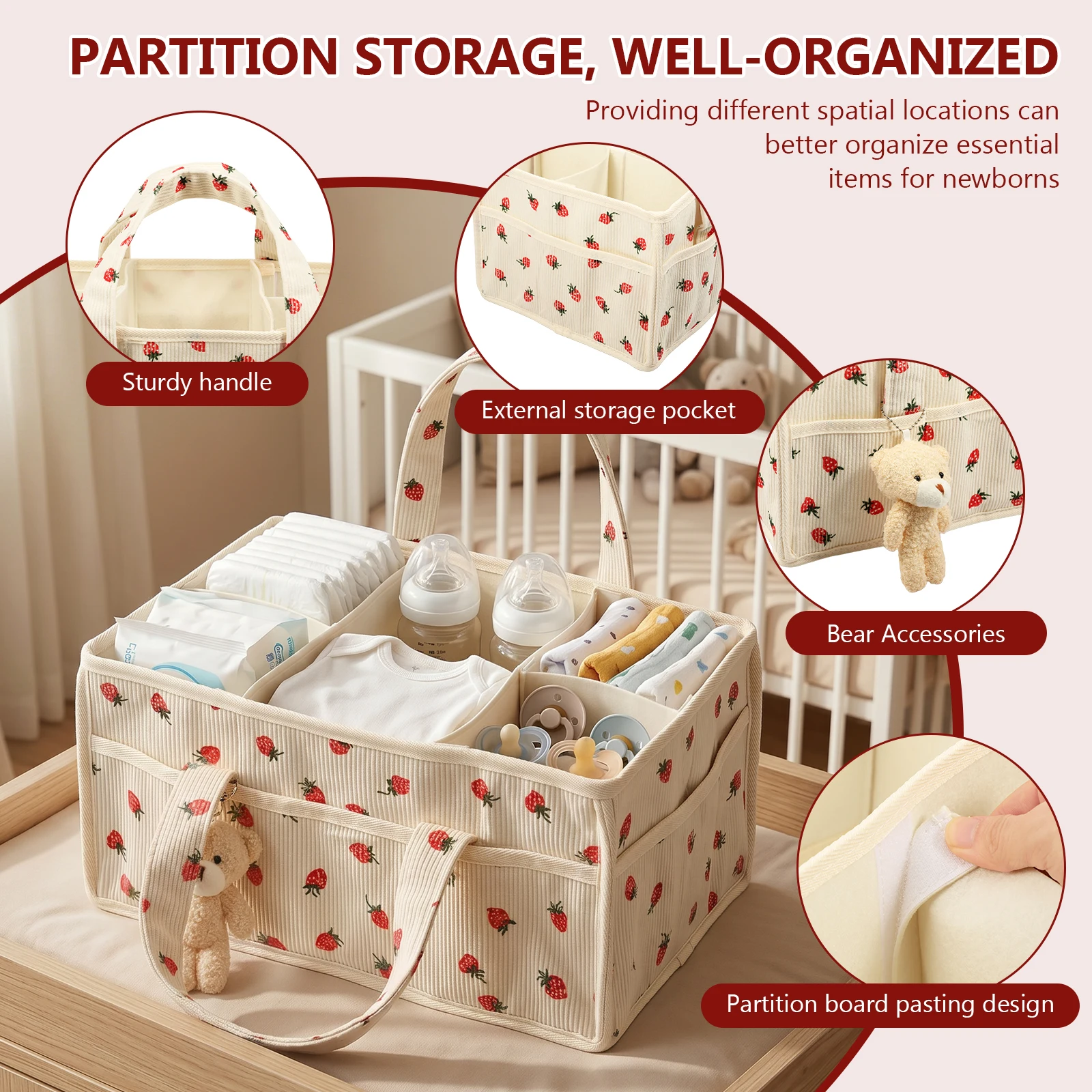 Baby Nappy Wipe Basket Organiz - Baby Nursery Organization Ideas review and price