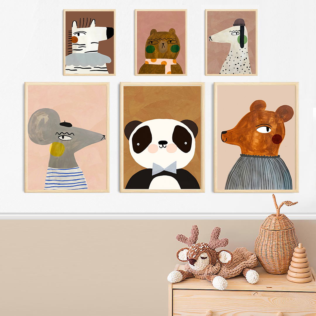 Cute Mouse Zebra Rabbit Bear D - Baby Zebra Nursery review and price