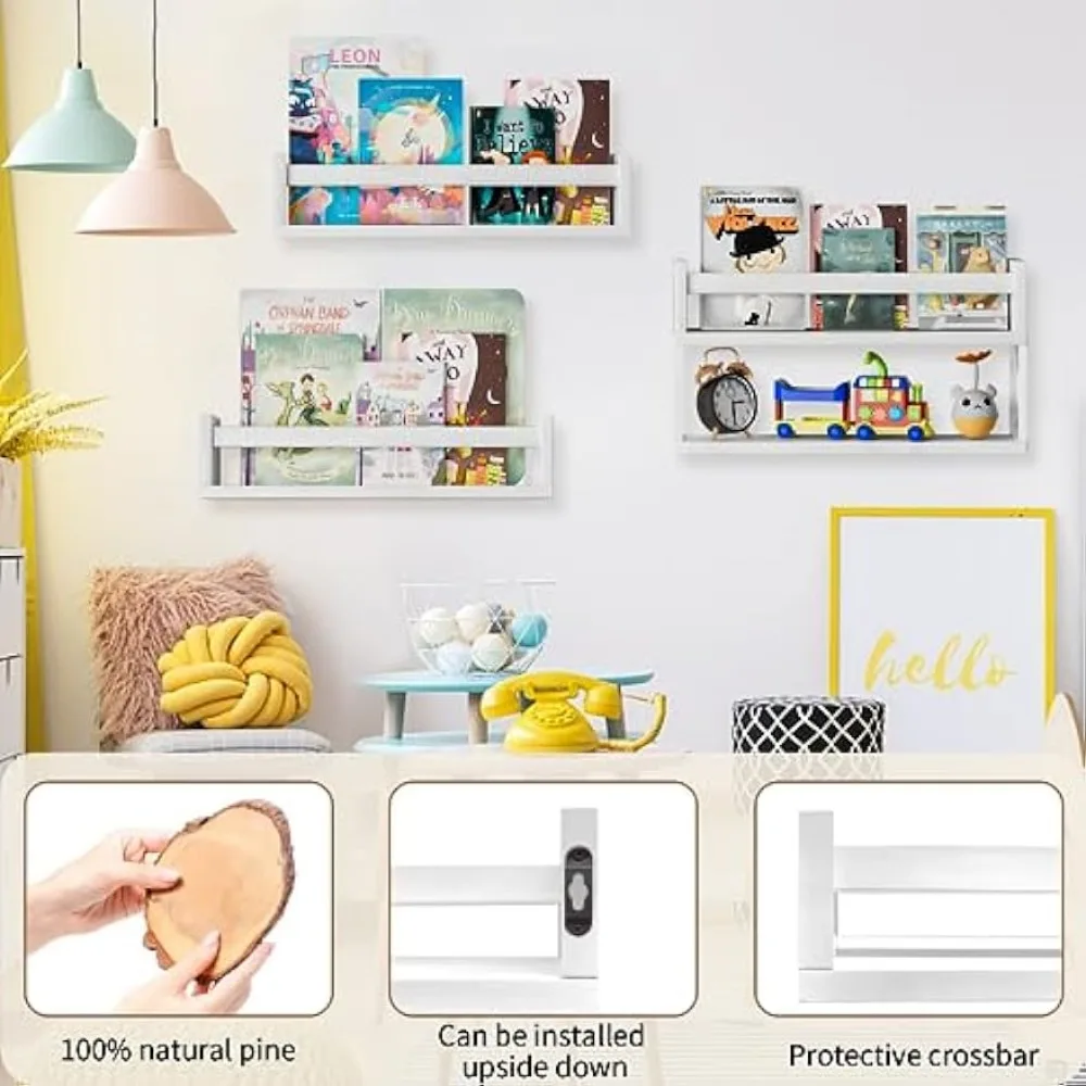 QimCoor Nursery Book Shelves S - Baby Nursery Floating Shelves review and price