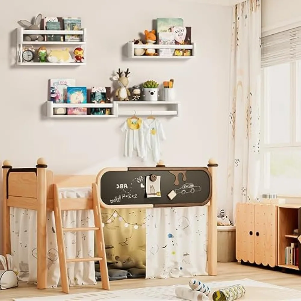 QimCoor Nursery Book Shelves S - Baby Nursery Floating Shelves review and price