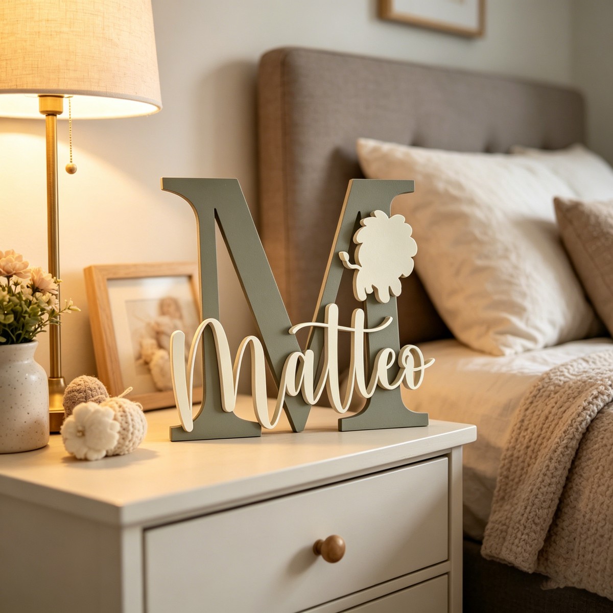 1Pc Custom Lion Name & Initial - Baby Nursery Toy review and price