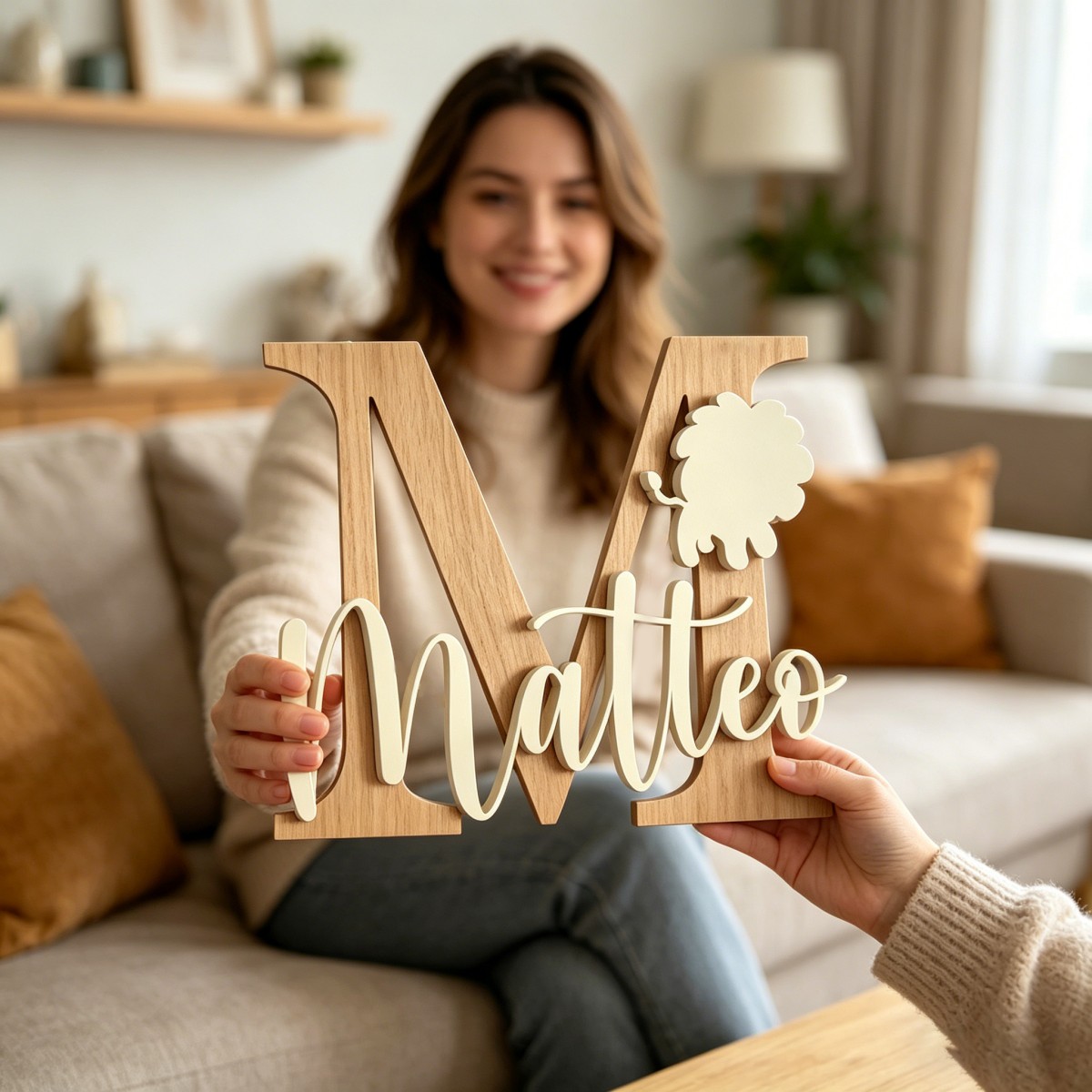 1Pc Custom Lion Name & Initial - Baby Nursery Toy review and price