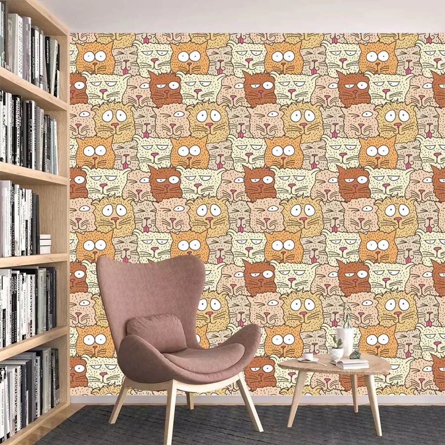 Custom Cartoon Waterproof Peel - Baby Nursery Peel And Stick Wallpaper review and price