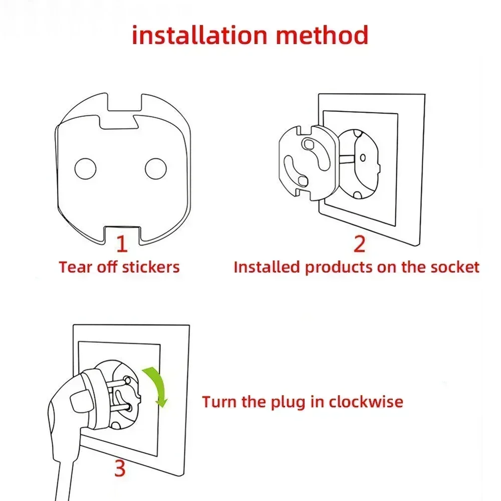 1/10pcs  Baby Safety Child Ele - Outlet Cover Childproof review and price