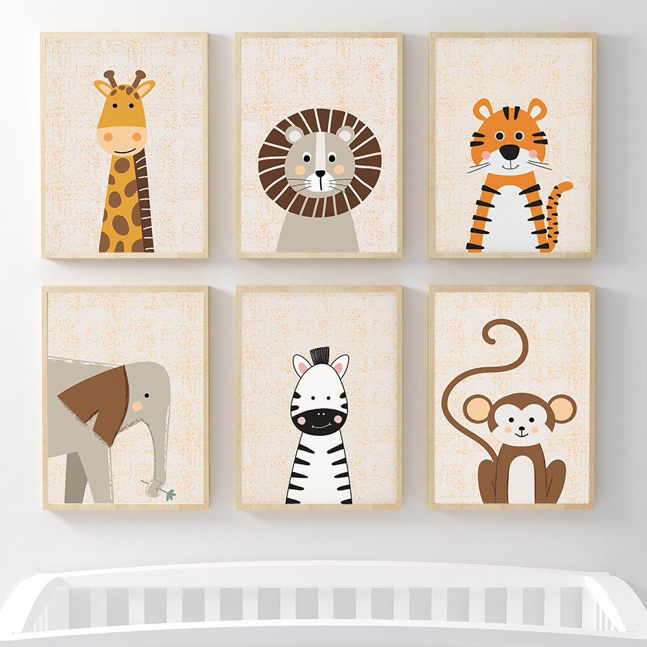 Lion Giraffe Elephant Zebra Mo - Baby Zebra Nursery review and price