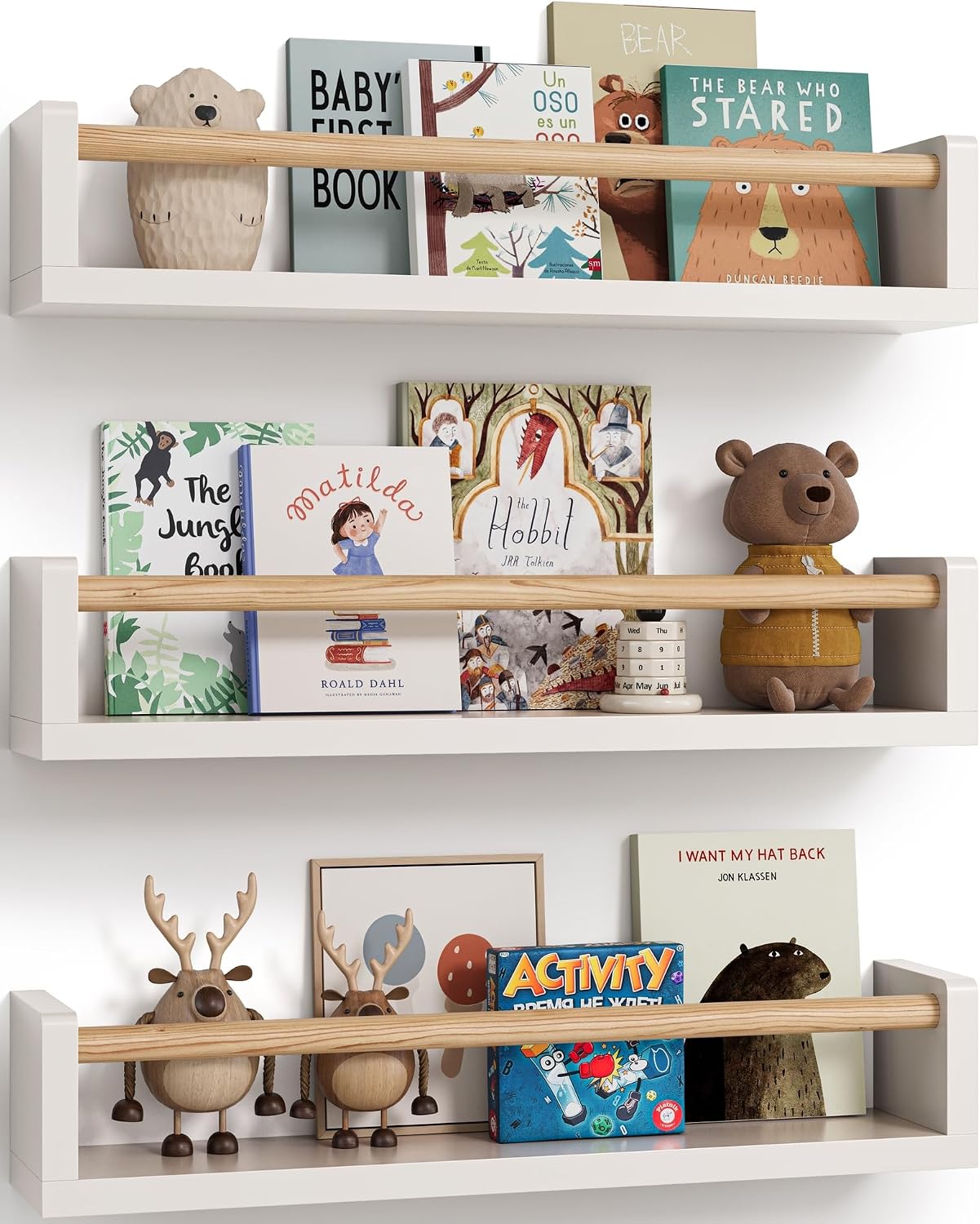 Set of 3 floating nursery book - Baby Nursery Bookshelf review and price