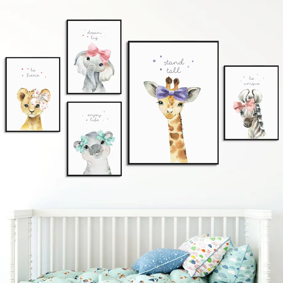 Lion Zebra Giraffe Elephant Hi - Baby Zebra Nursery review and price