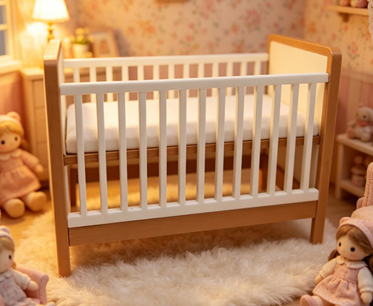 Mini plastic Baby Crib, Dollho - Baby Nursery Layout review and price