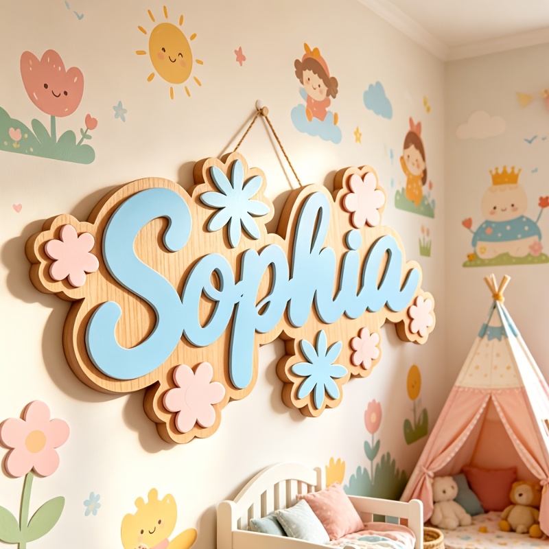 Personalized Floral Themed Nam - Baby Nursery Toy review and price