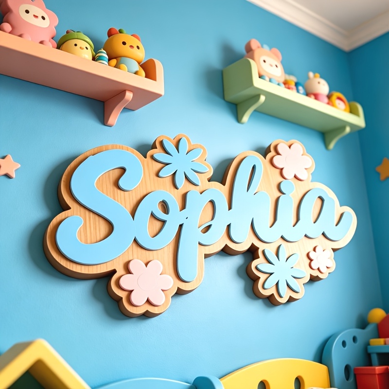 Personalized Floral Themed Nam - Baby Nursery Toy review and price