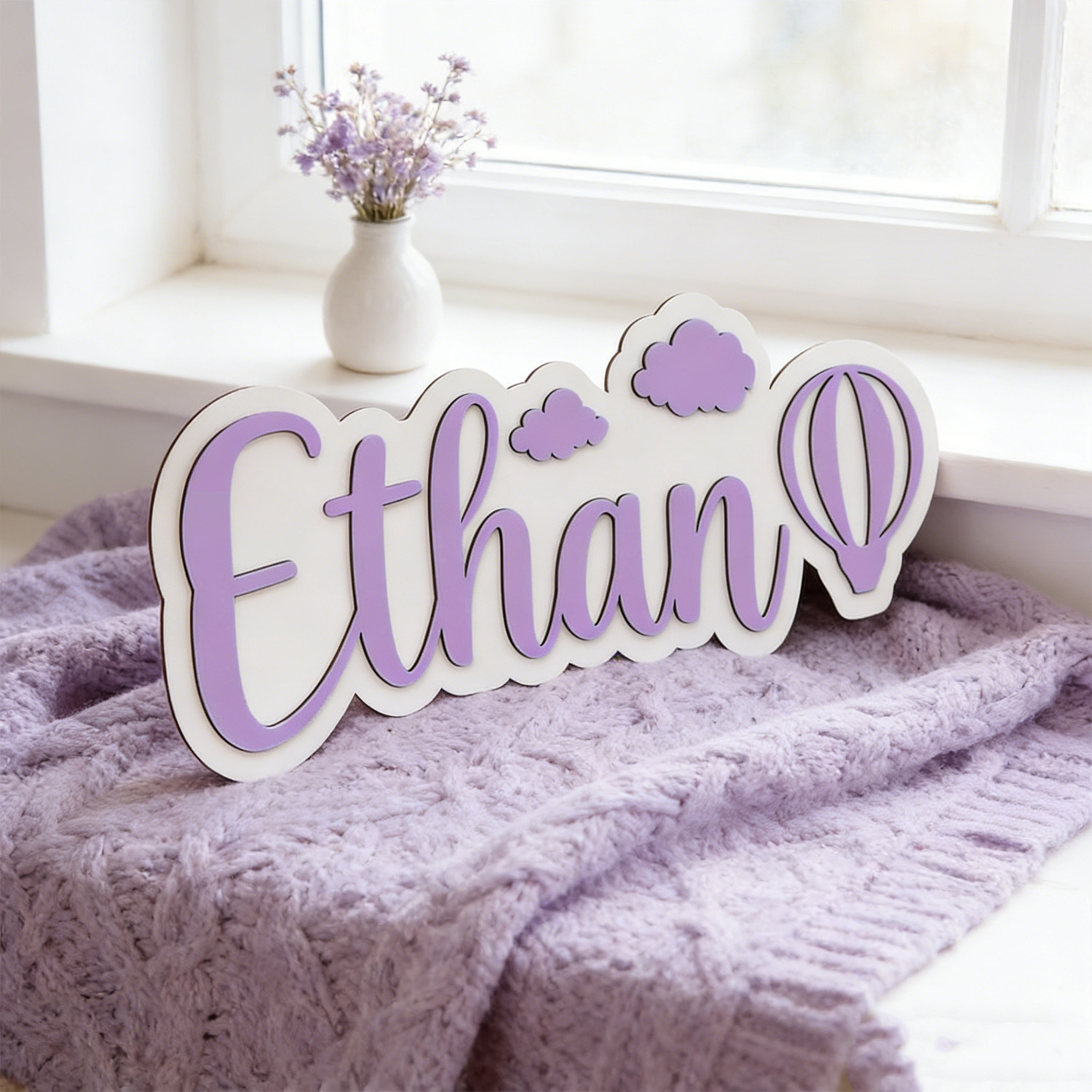 Personalized Hot Air Balloon & - Baby Nursery Toy review and price