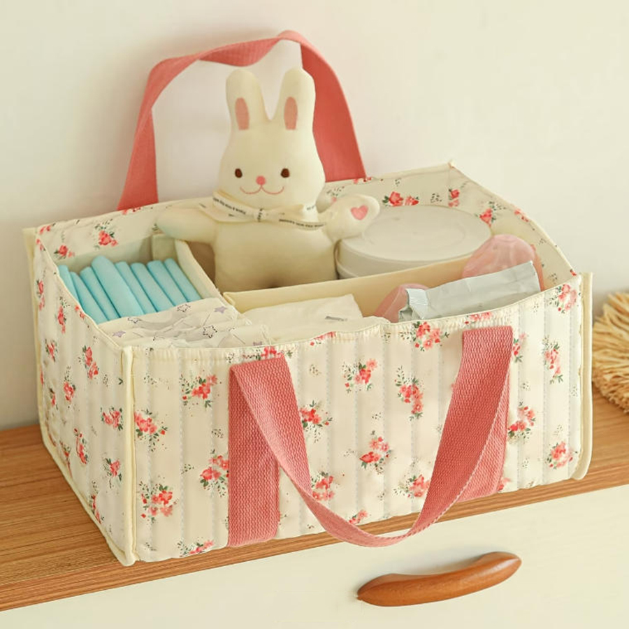 Floral Diaper Caddy Organizer, - Baby Nursery Essentials review and price