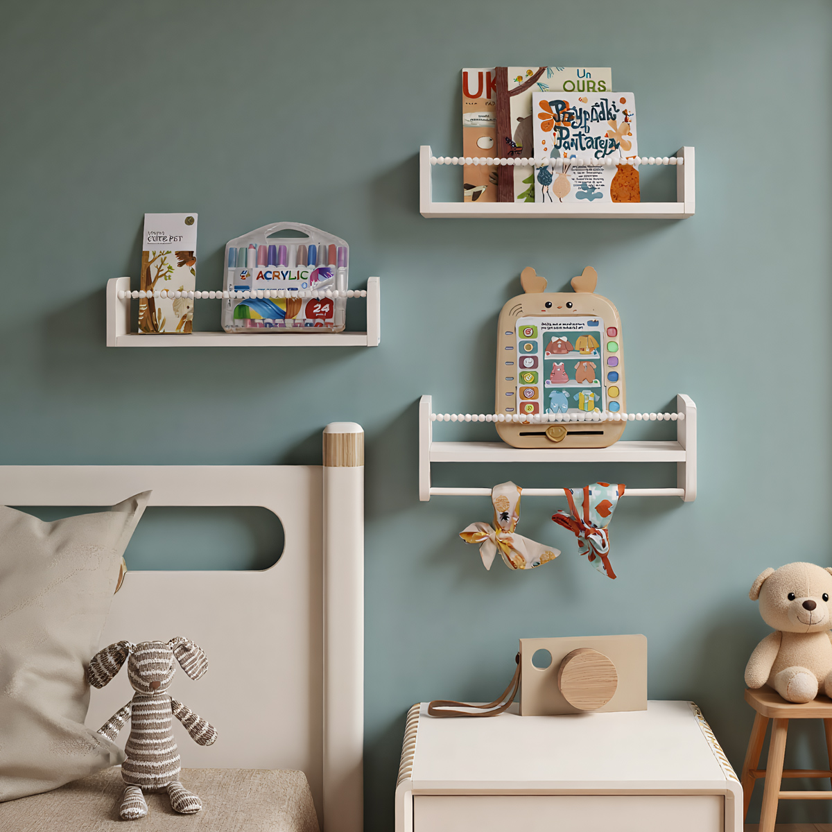 Floating Nursery Book Shelves  - Baby Nursery Floating Shelves review and price
