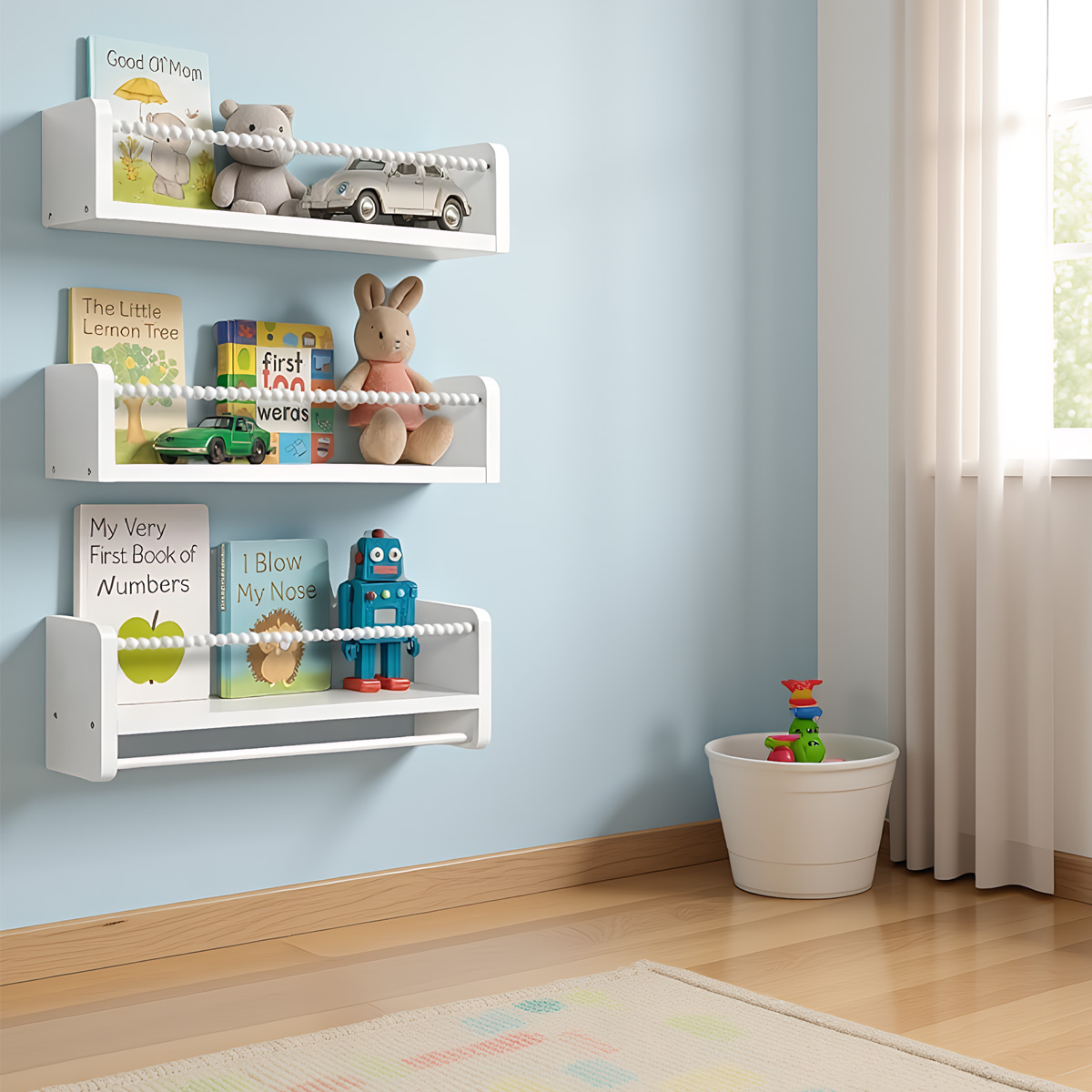 Floating Nursery Book Shelves  - Baby Nursery Floating Shelves review and price