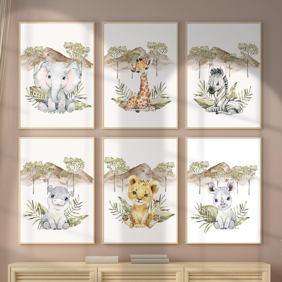 Giraffe Zebra Elephant Lion Hi - Baby Zebra Nursery review and price