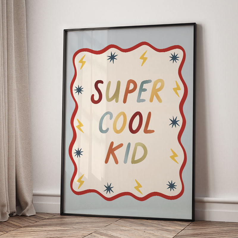 Funny Cartoon Super Cool Kid N - Baby Nursery Things review and price